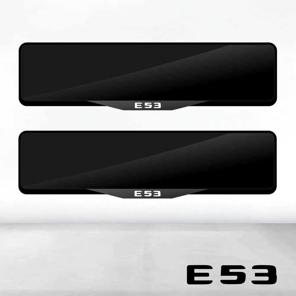 Mercedes E53 Luxury Signature Plate Holders