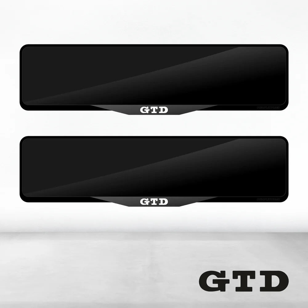 Volkswagen GTD Luxury Signature Plate Holders