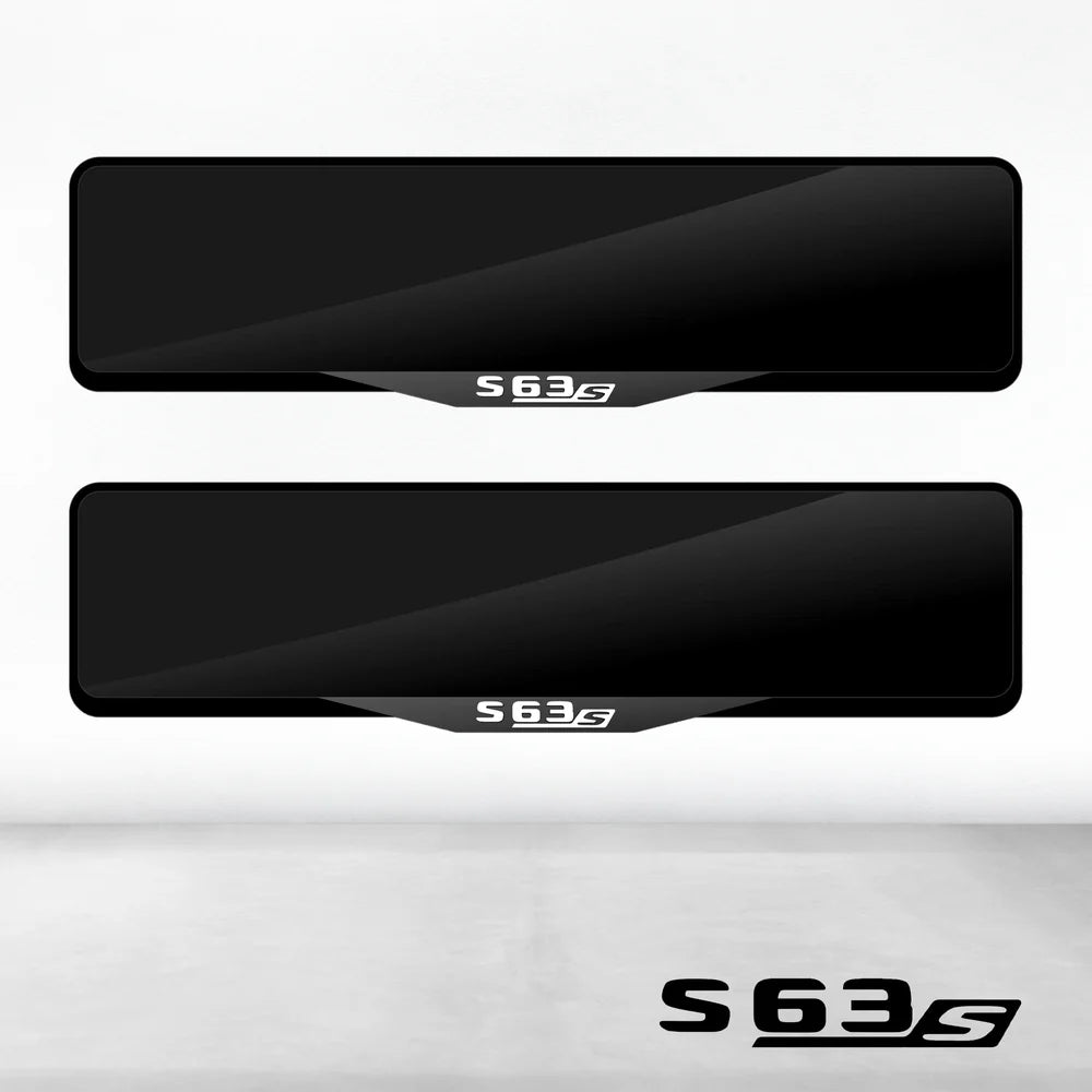 Mercedes S63s Luxury Signature Plate Holders