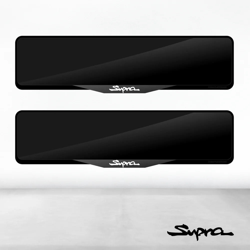 Toyota Supra Luxury Signature Plate Holders