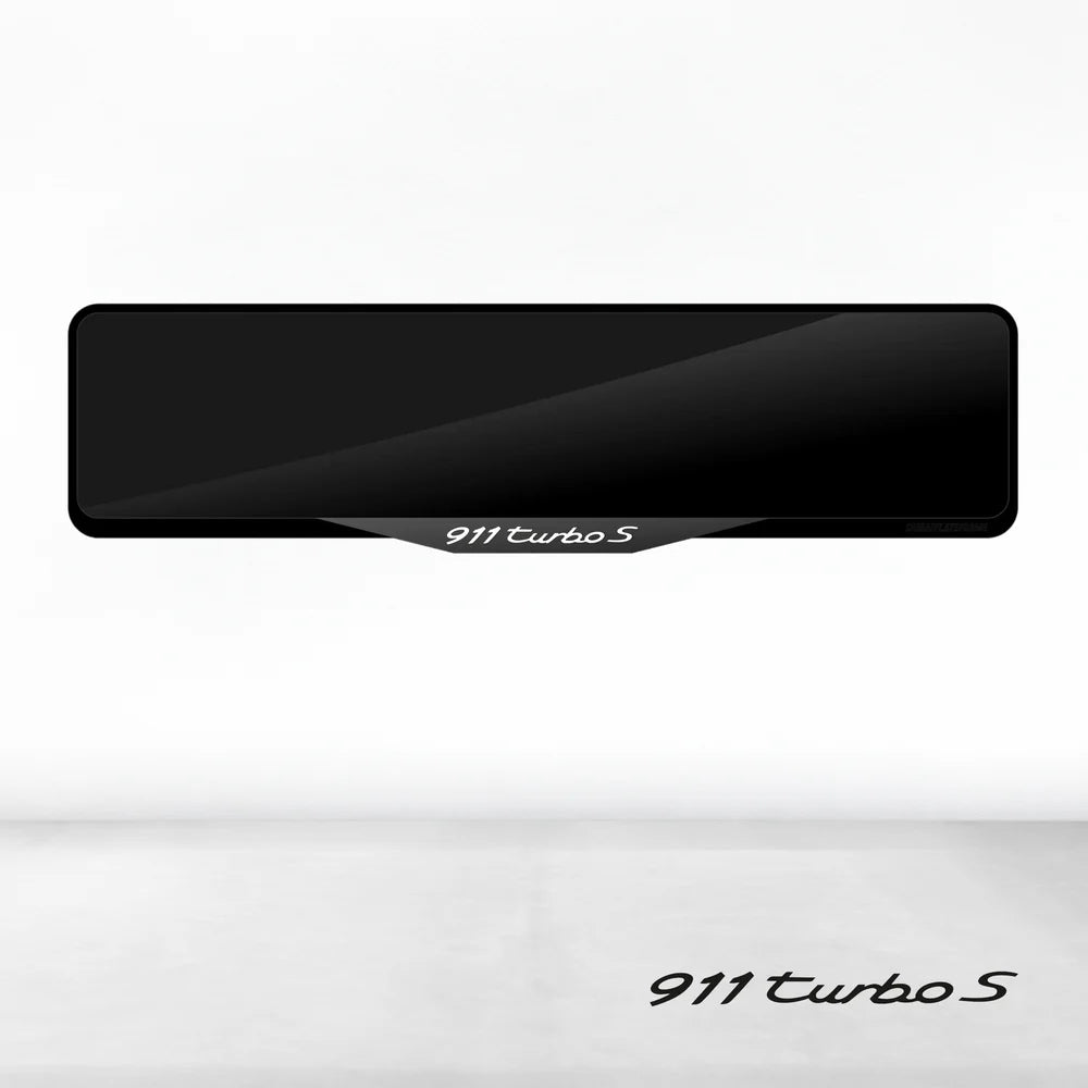 Porsche 911 Turbo S Luxury Signature Plate Holders