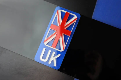 UK 4D Laser Cut Side Flag Badge