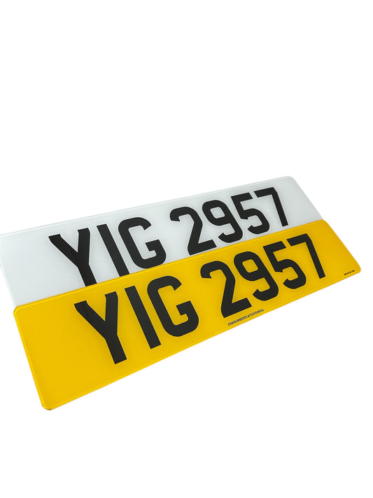2D Standard Number plates