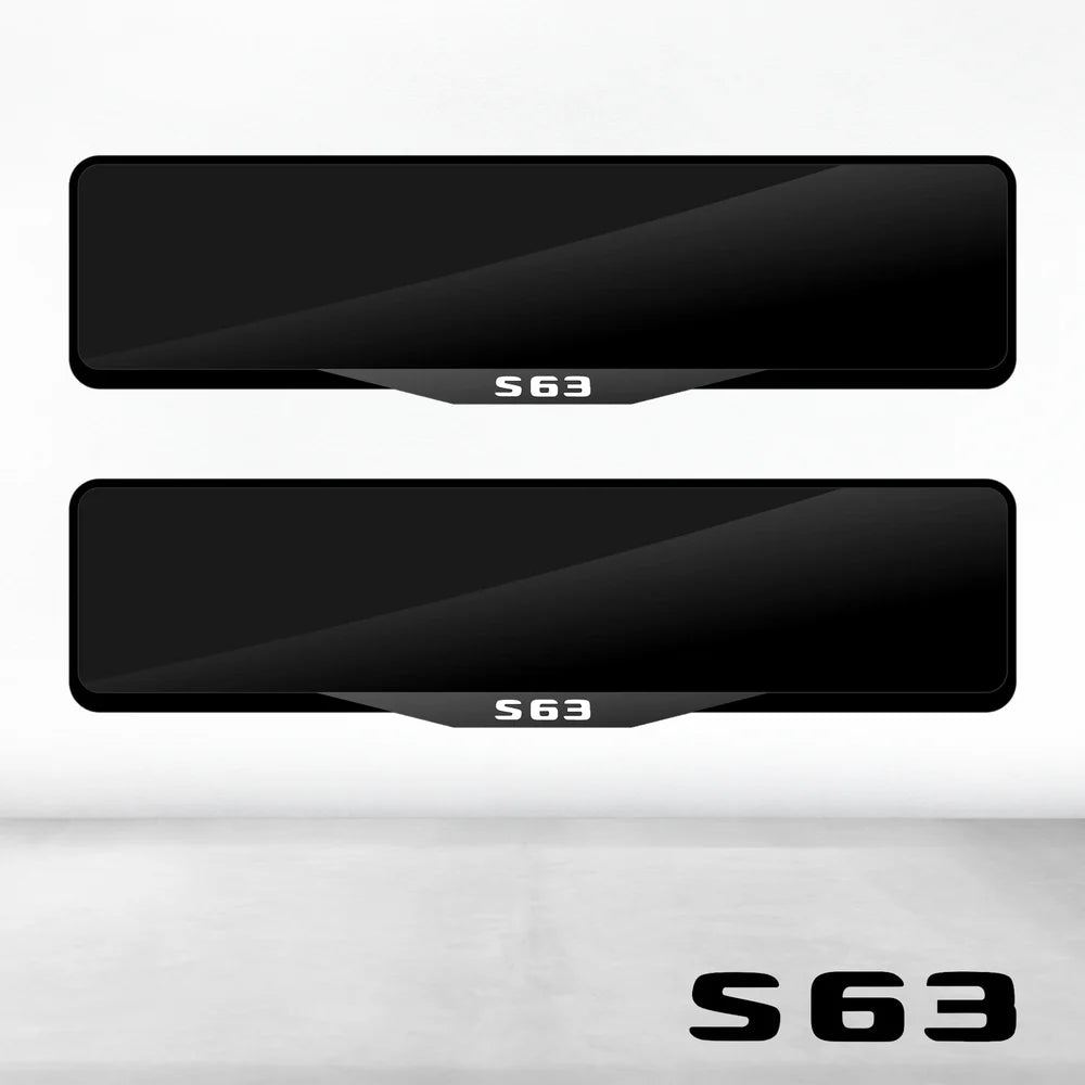 Mercedes S63 Luxury Signature Plate Holders