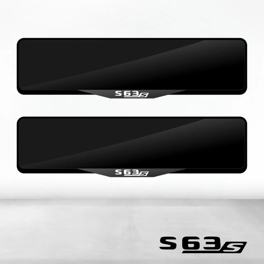 Mercedes S63s Luxury Signature Plate Holders
